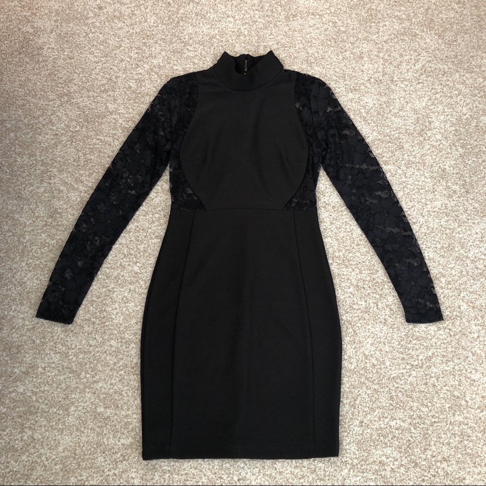 HONEY AND ROSIE Lace Long Sleeve Bodycon Dress
